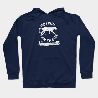 Potwin Panthers White Logo Hoodie